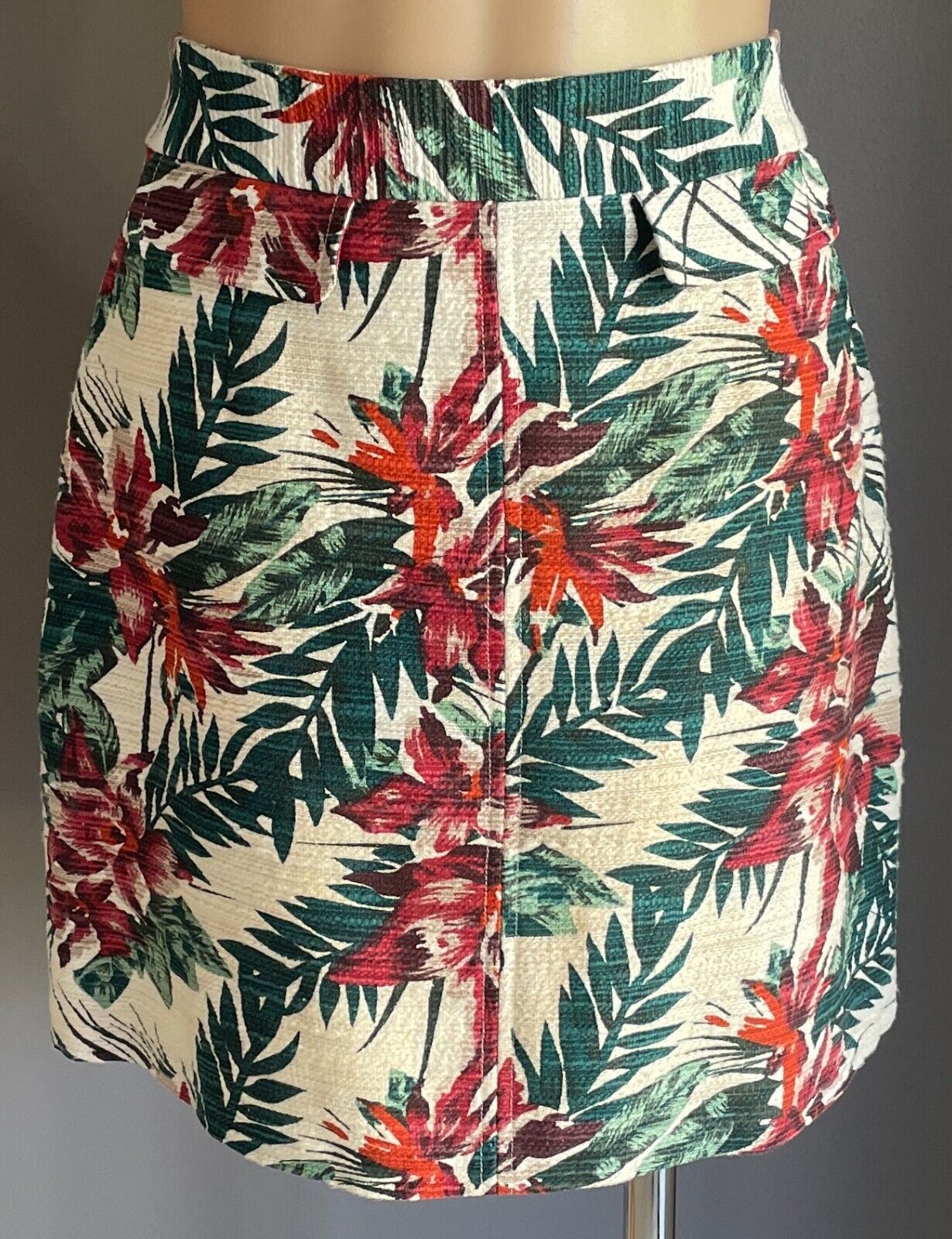 TARGET Skirt Multicoloured Floral Print A-Line Mini Size 10 NEW