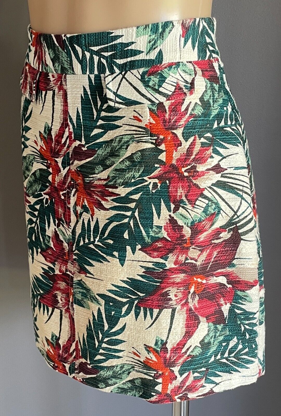 TARGET Skirt Multicoloured Floral Print A-Line Mini Size 10 NEW
