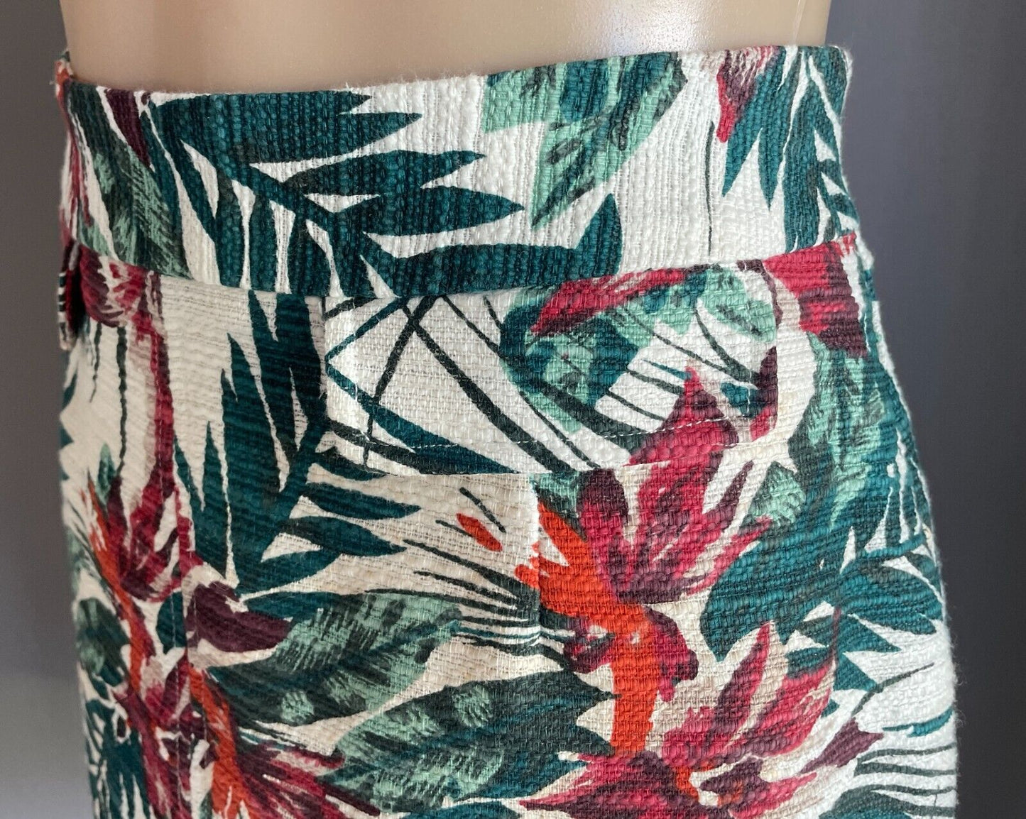 TARGET Skirt Multicoloured Floral Print A-Line Mini Size 10 NEW