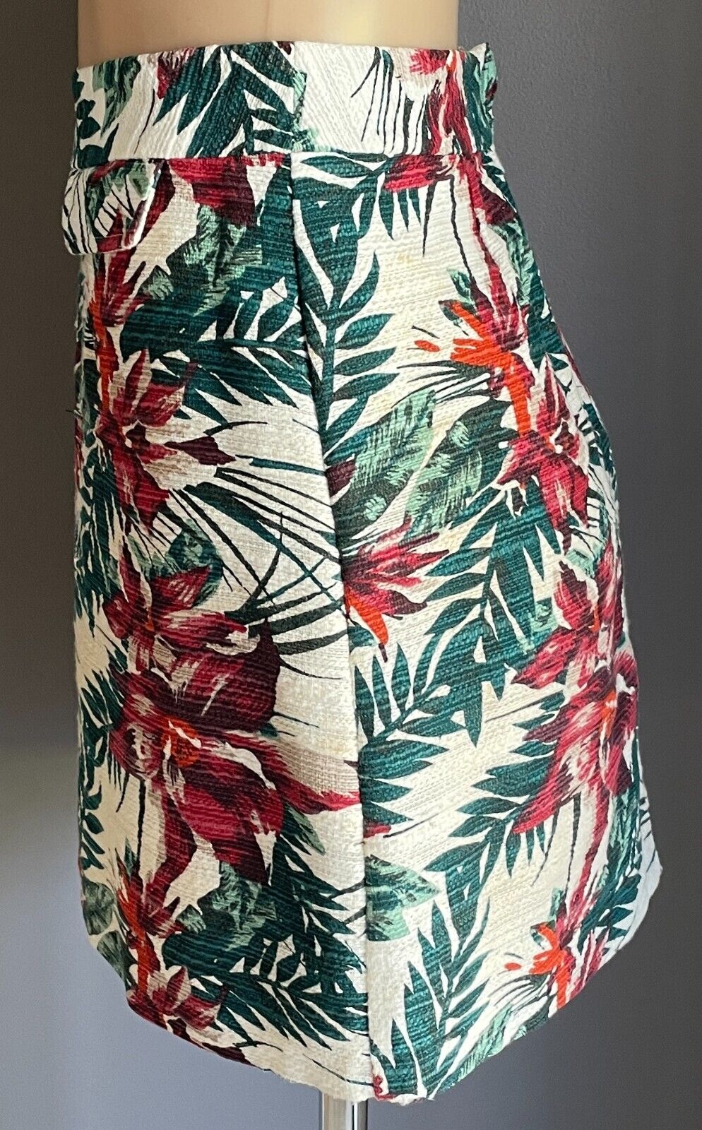 TARGET Skirt Multicoloured Floral Print A-Line Mini Size 10 NEW