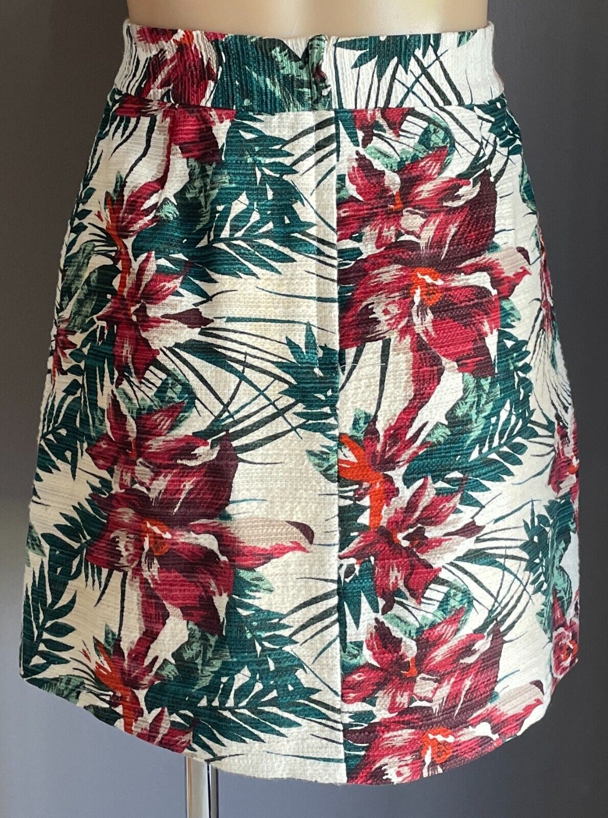 TARGET Skirt Multicoloured Floral Print A-Line Mini Size 10 NEW