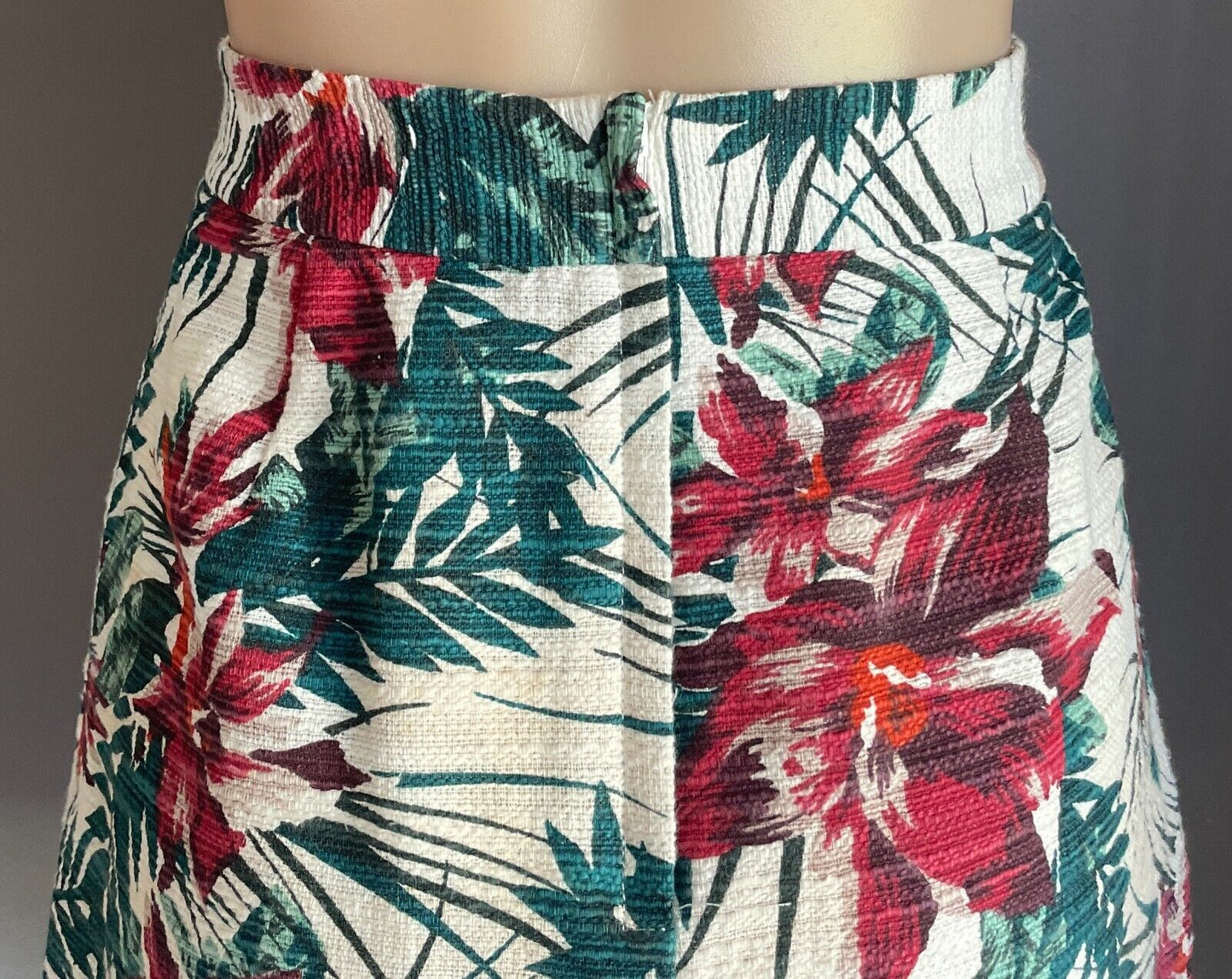 TARGET Skirt Multicoloured Floral Print A-Line Mini Size 10 NEW