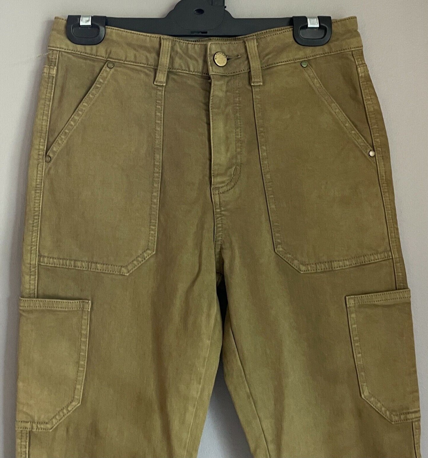 WITCHERY Cargo Pants Khaki Stretch Skinny Leg Trousers Ladies Size 8