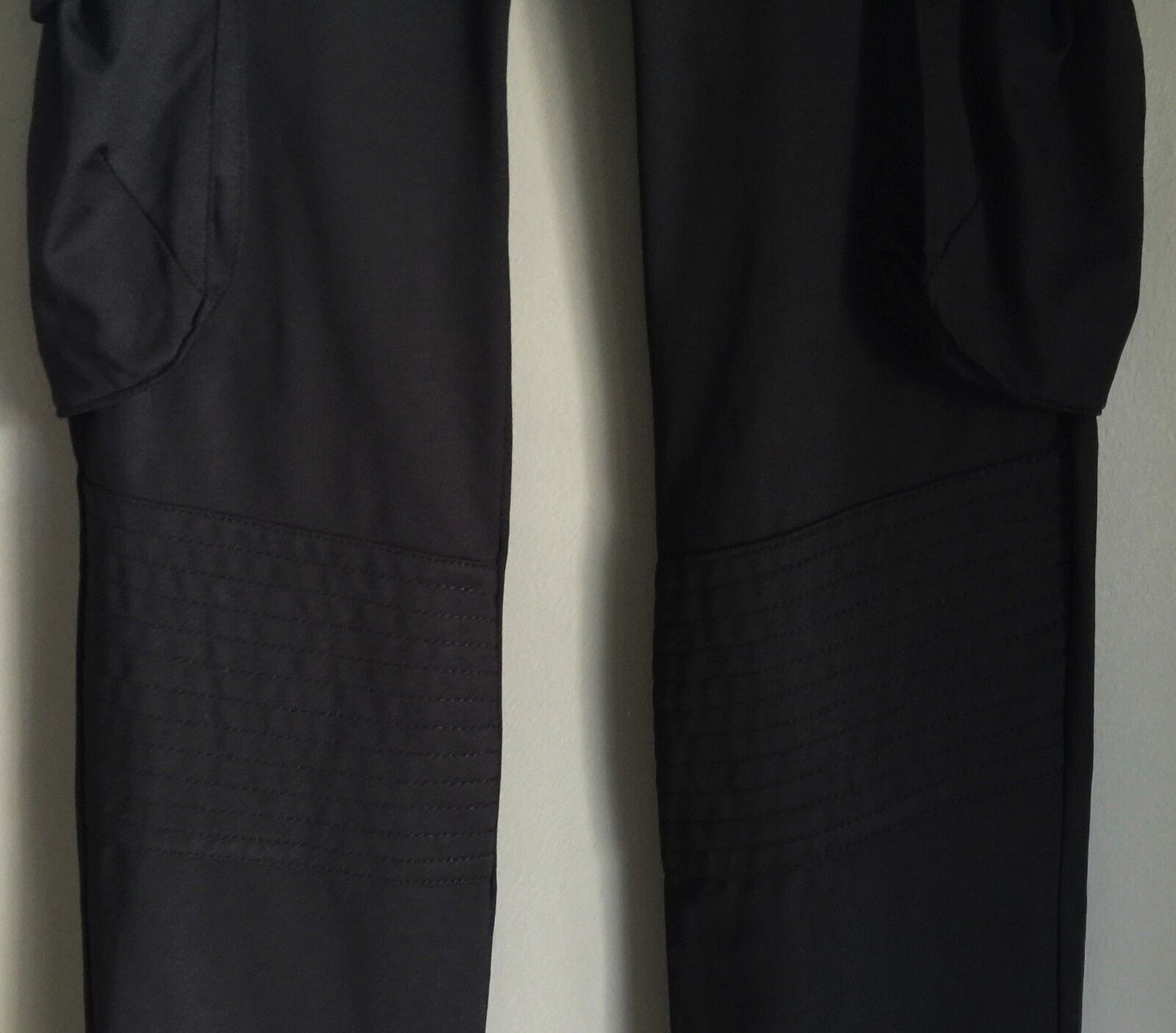 MENCHEN TOMAS Jeggings Black Thick Stretch w Cargo Pockets Pants Size 6 - 8