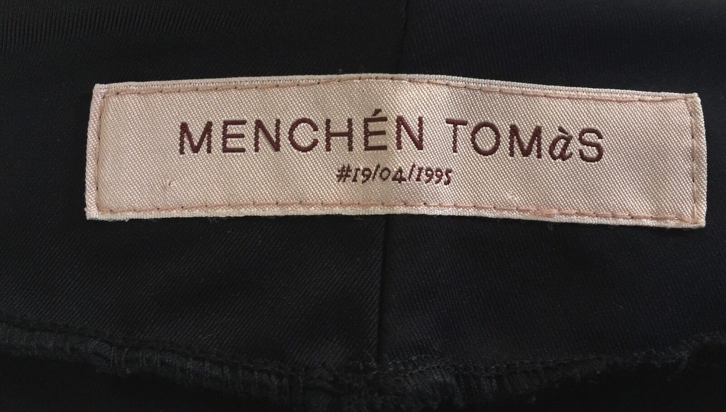 MENCHEN TOMAS Jeggings Black Thick Stretch w Cargo Pockets Pants Size 6 - 8