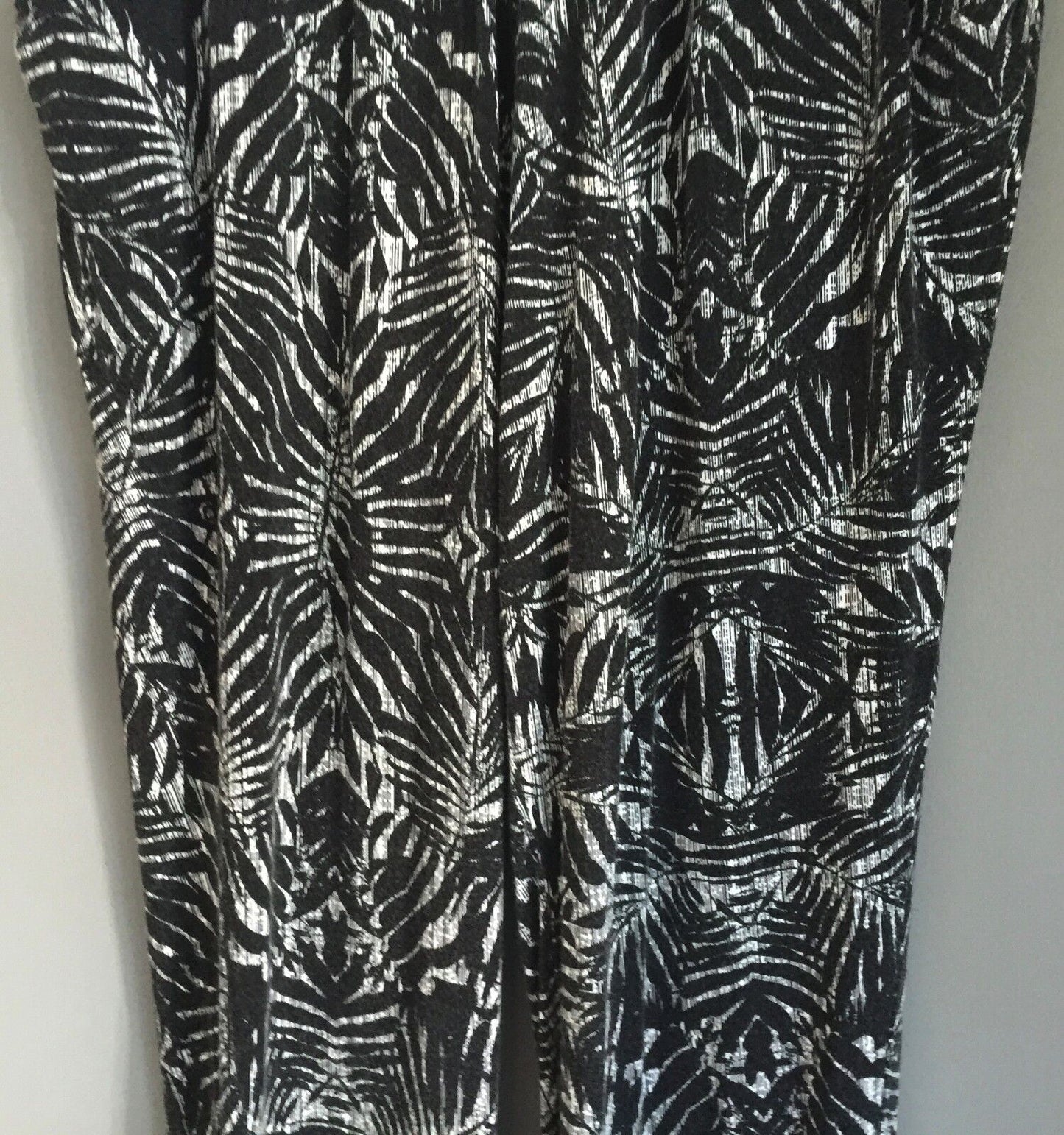 COTTON ON Lounge Pants Black & White Botanic Print Elastic Waist Size XS 8