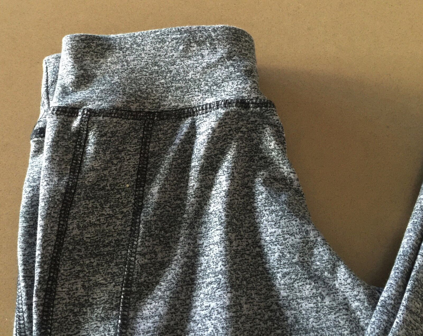 ELITE Leggings Grey & Black Stretch Straight Leg Activewear Pants Gym Size 8