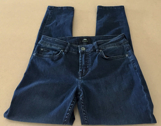 Size 8 Jeans JAG "The Leah" Mid Rise Slim Flare Blue Denim  Ladies 26in Vintage