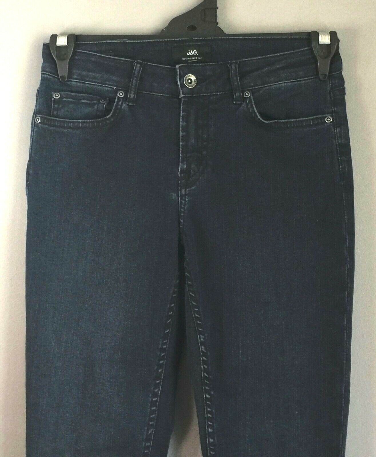 Size 8 Jeans JAG "The Leah" Mid Rise Slim Flare Blue Denim  Ladies 26in Vintage