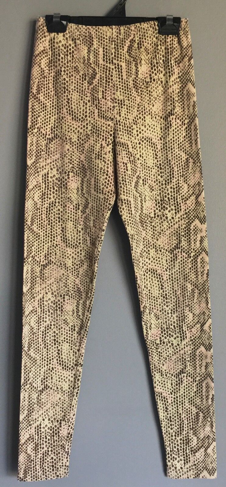 TONY YELDHAM Python Print Stretch Leggings Pants Size S  8 - 10 Unique Designer
