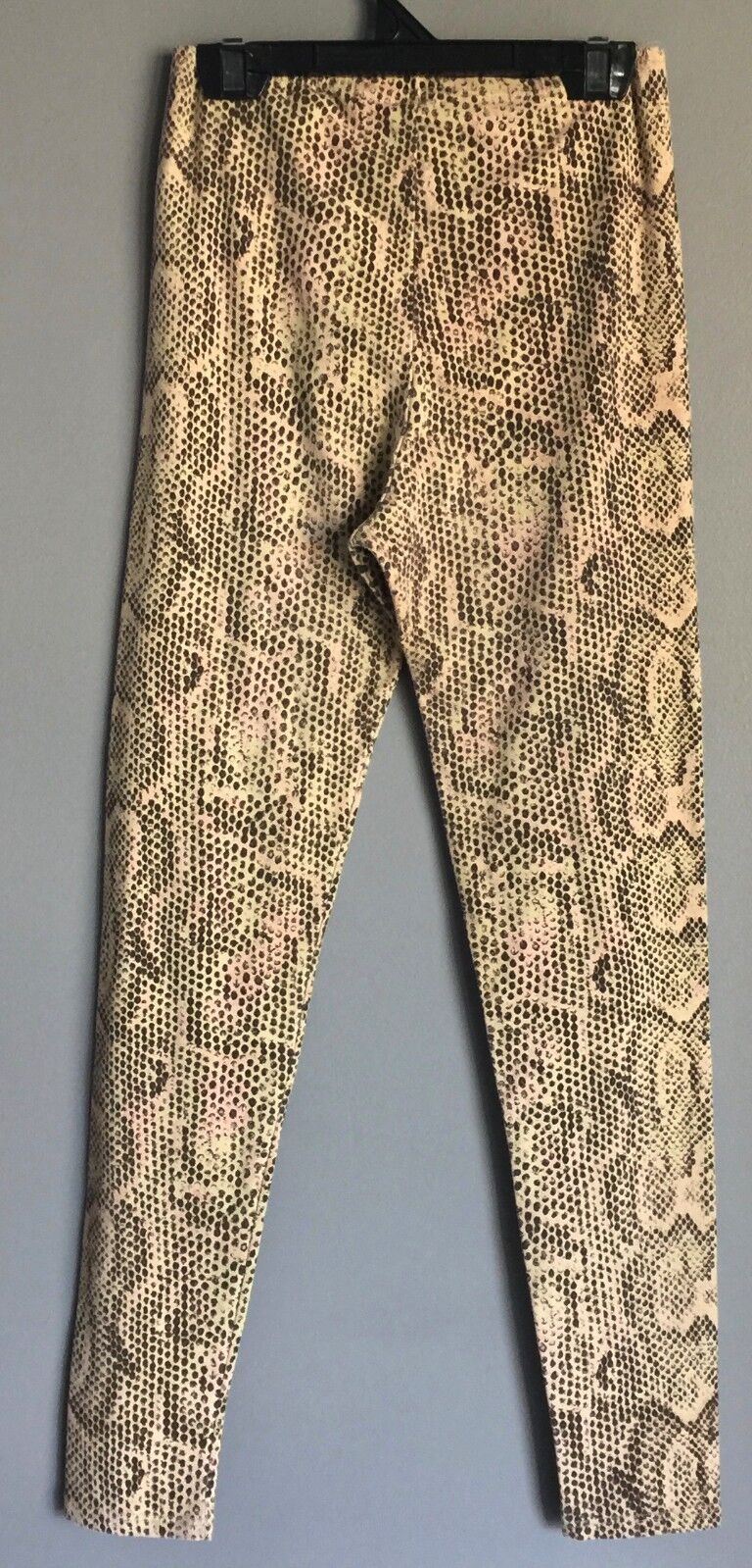 TONY YELDHAM Python Print Stretch Leggings Pants Size S  8 - 10 Unique Designer