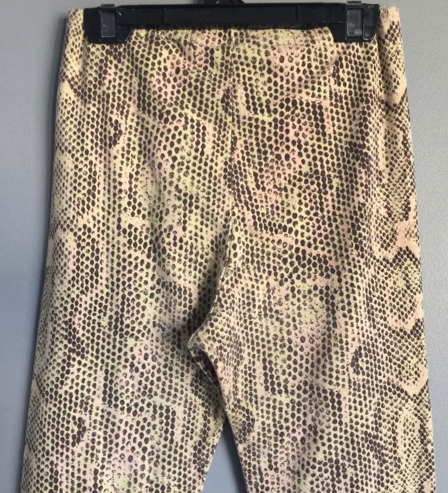 TONY YELDHAM Python Print Stretch Leggings Pants Size S  8 - 10 Unique Designer