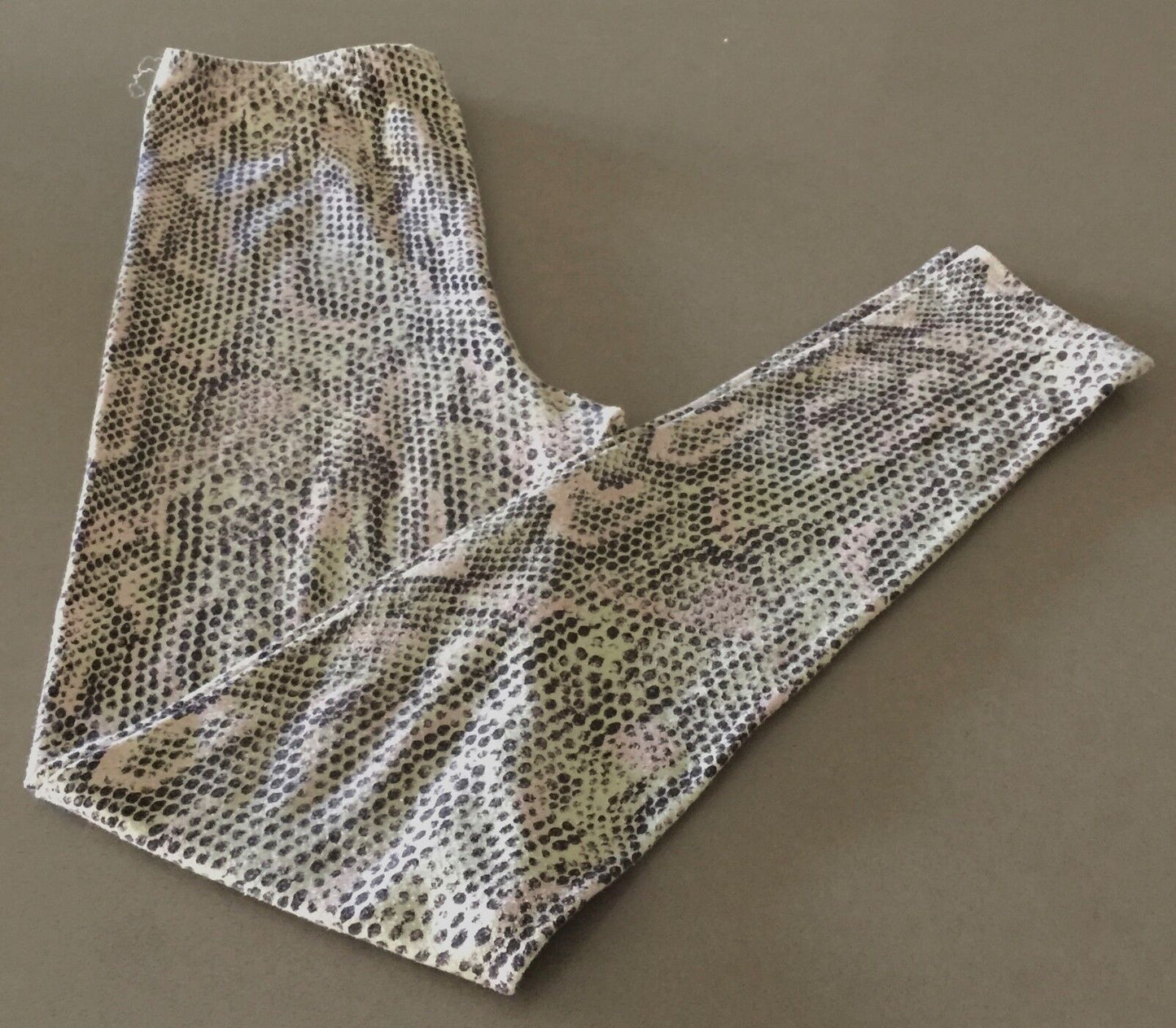 TONY YELDHAM Python Print Stretch Leggings Pants Size S  8 - 10 Unique Designer