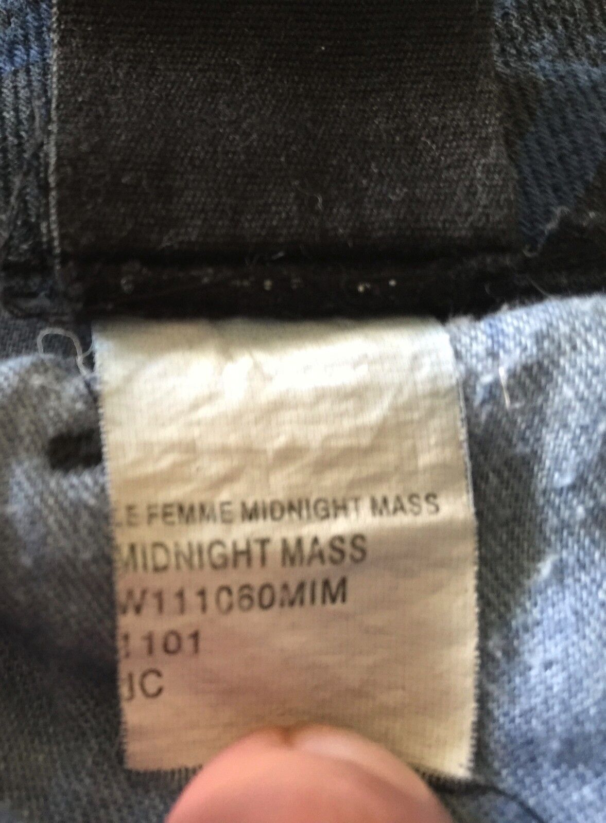 KSUBI Jeans Femme Midnight Mass Size 8 Crop Black & Blue Print Ladies 26in