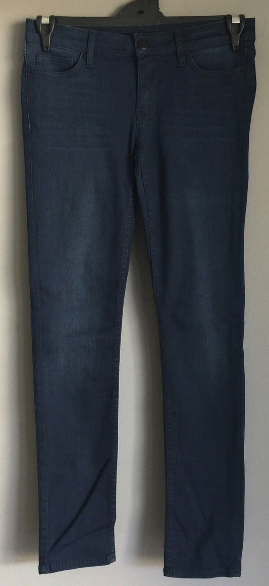 OZAK TEKSTIL Skinny Leg Size 8 10 Jeans Indigo Blue Denim Stretch Ladies 27 in