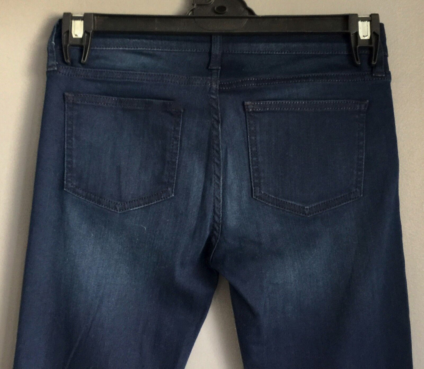 OZAK TEKSTIL Skinny Leg Size 8 10 Jeans Indigo Blue Denim Stretch Ladies 27 in