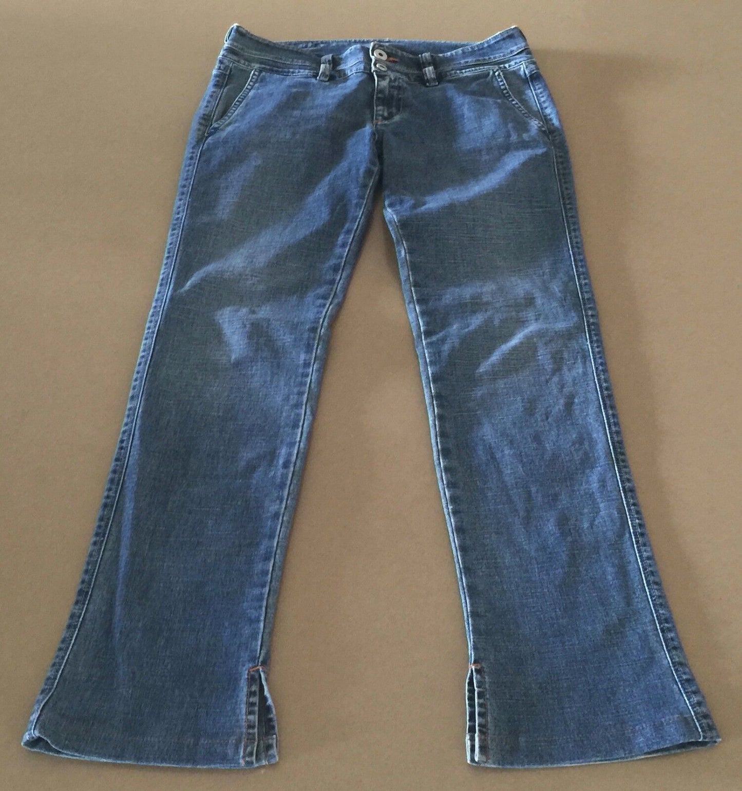 DIESEL Blue Denim Size 7 Jeans 7/8 Length Straight Leg Ladies 28in Vintage