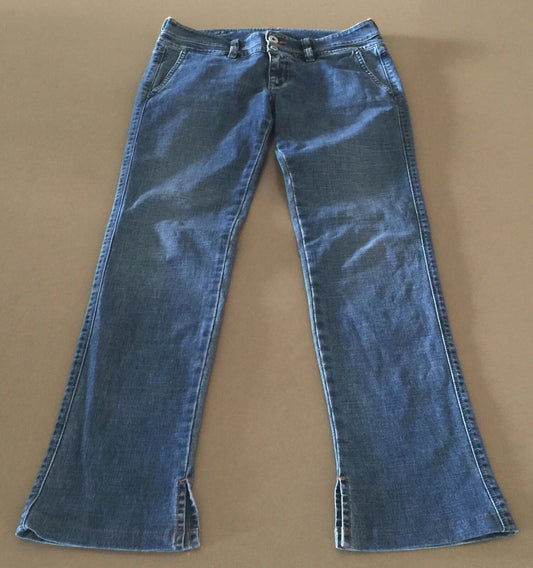 DIESEL Blue Denim Size 7 Jeans 7/8 Length Straight Leg Ladies 28in Vintage