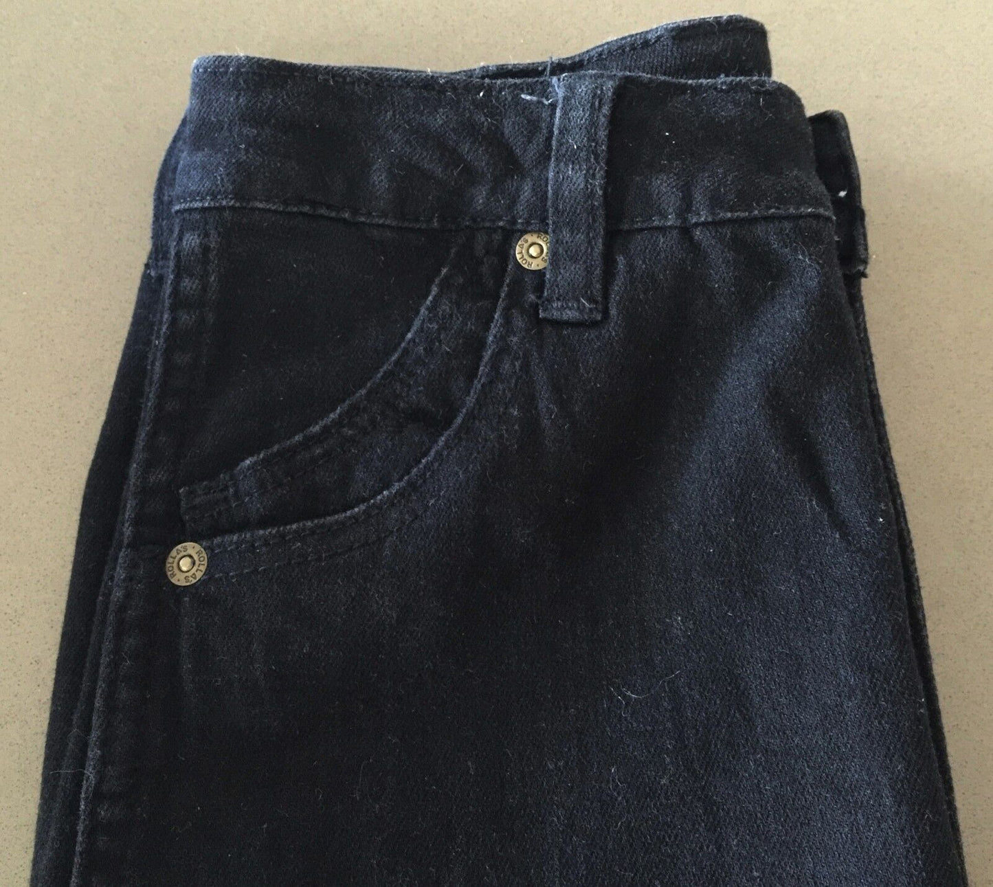 ROLLA'S "Eastcoast" Denim Jeans High Rise Skinny Leg Black Size 8 ROLLAS