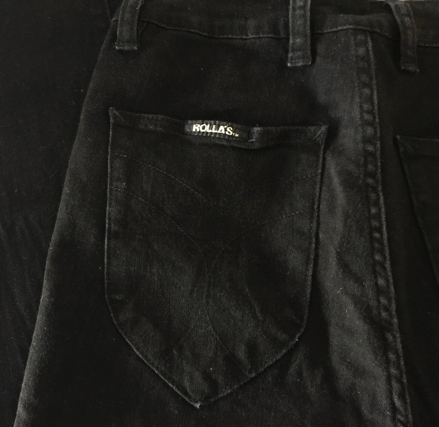 ROLLA'S "Eastcoast" Denim Jeans High Rise Skinny Leg Black Size 8 ROLLAS