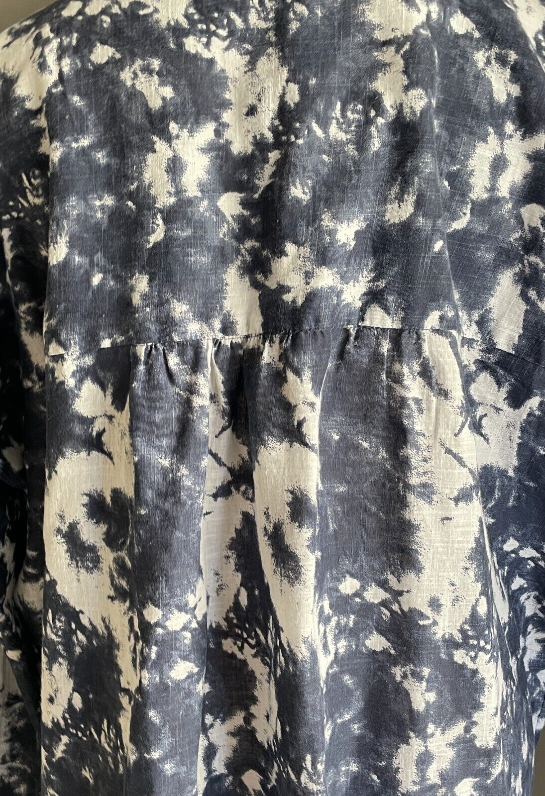 COTTON ON BODY I Do Shirt Nightie Navy Tie Dye Adjustable Tab Sleeve Size XL NEW