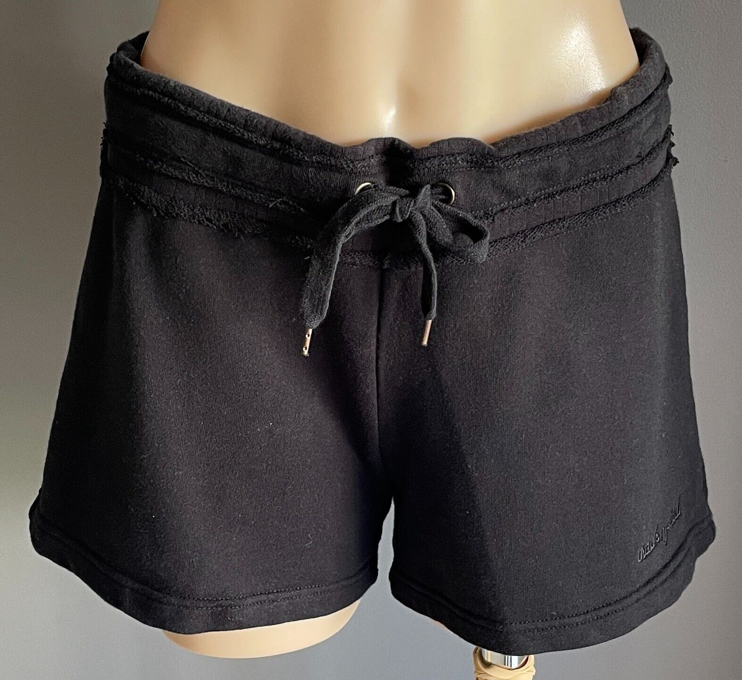 TRACK N FIELD Black Shorts Size 14 Elasticised Waist & Drawstring