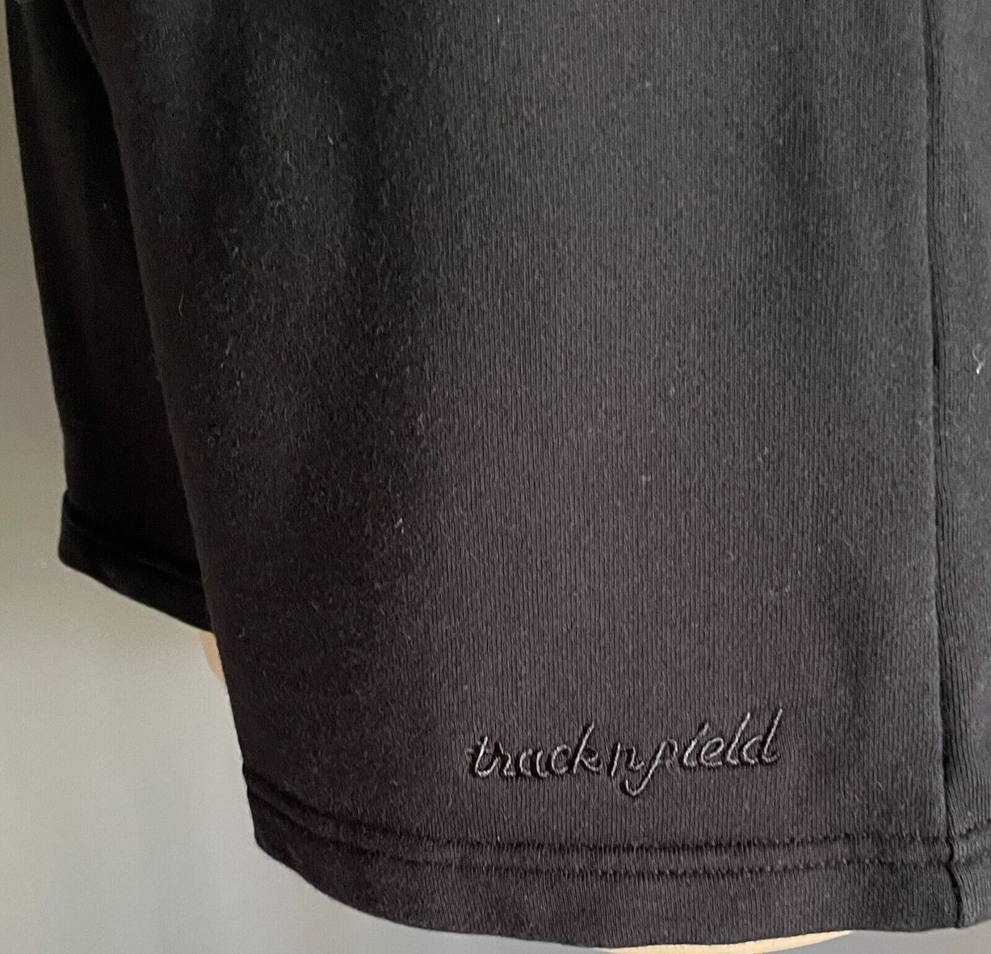 TRACK N FIELD Black Shorts Size 14 Elasticised Waist & Drawstring