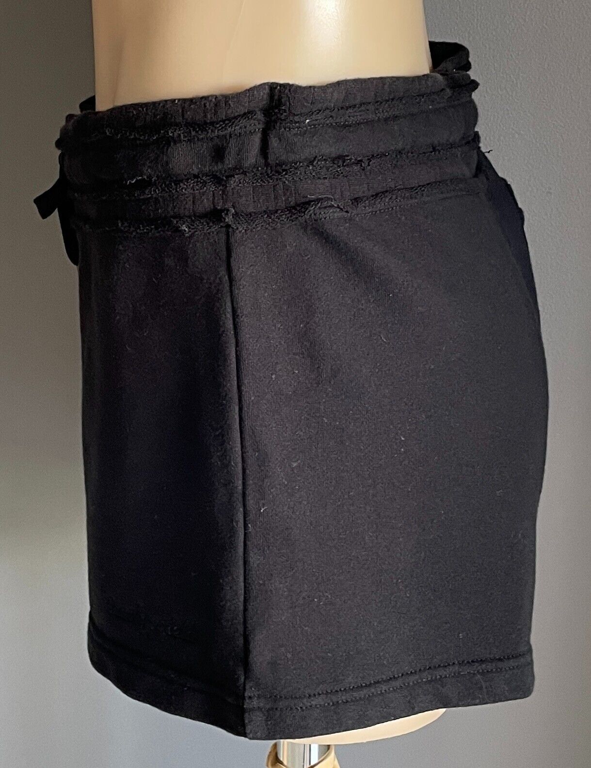 TRACK N FIELD Black Shorts Size 14 Elasticised Waist & Drawstring