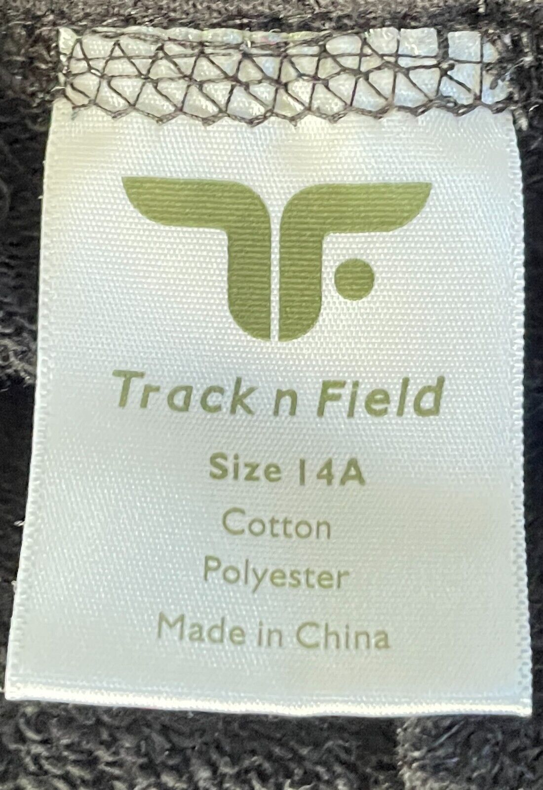 TRACK N FIELD Black Shorts Size 14 Elasticised Waist & Drawstring