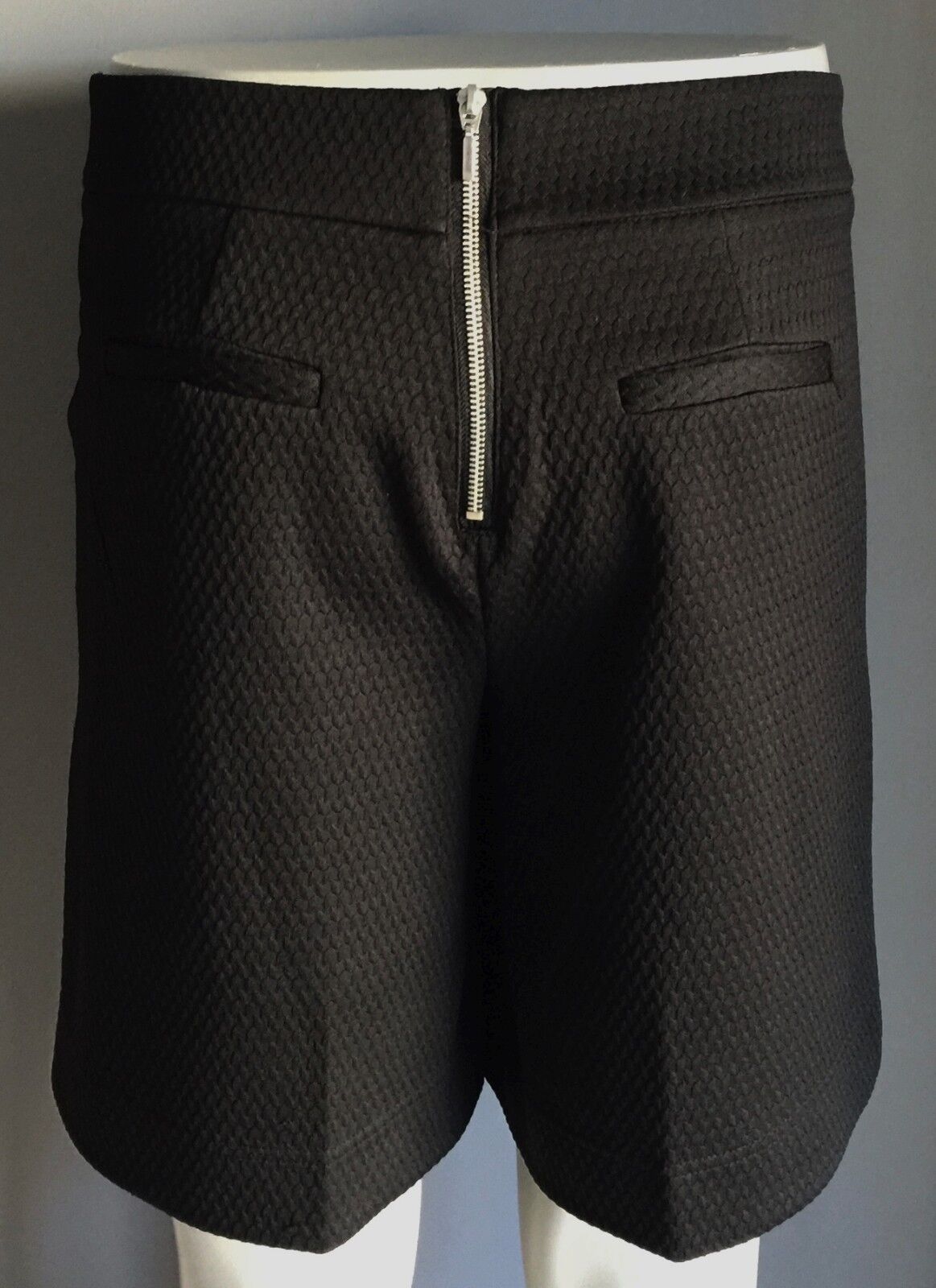 NOW Shorts Textured Fabric Dressy Black Short Pants Plus Size 20