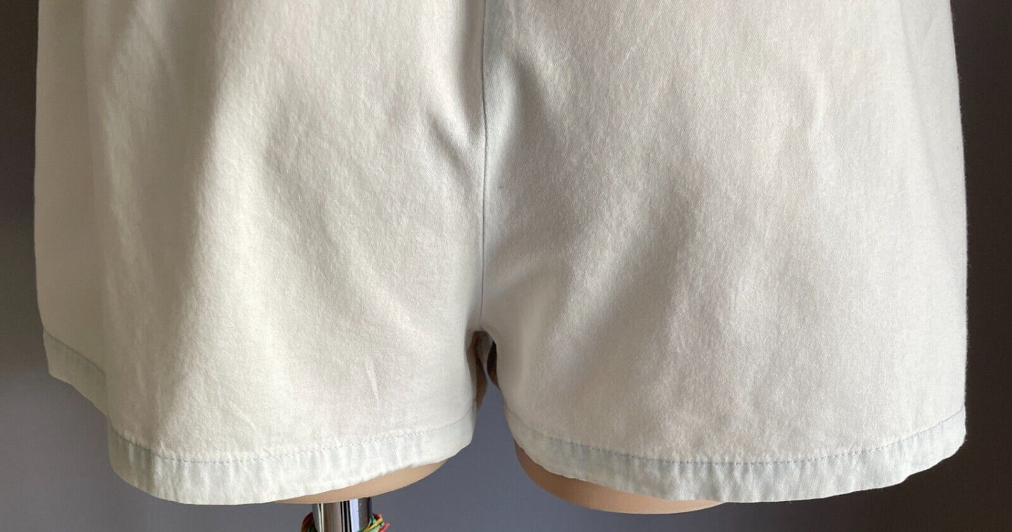 COTTON ON Shorts Elastic Drawstring Waist Faded Chambray Cotton Size 12