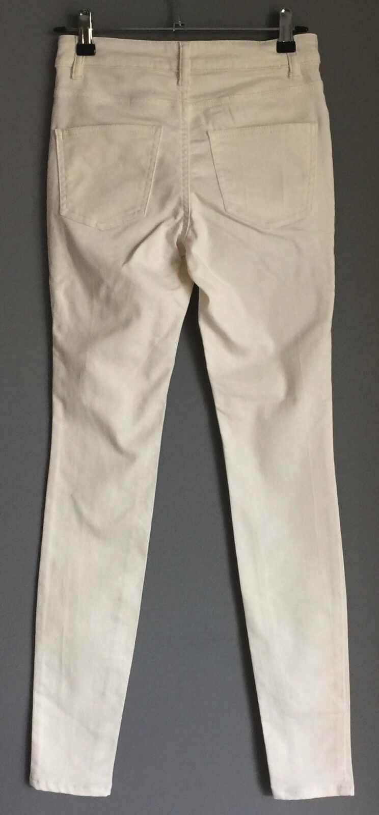 COTTON ON "Super Stretch Skinny" Jeans Off White Denim  Ladies Size 6