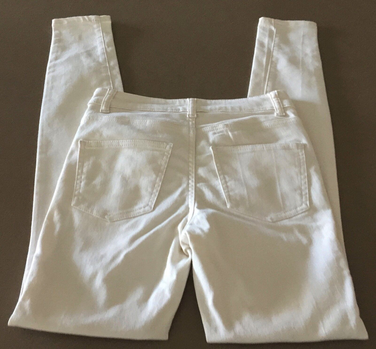 COTTON ON "Super Stretch Skinny" Jeans Off White Denim  Ladies Size 6