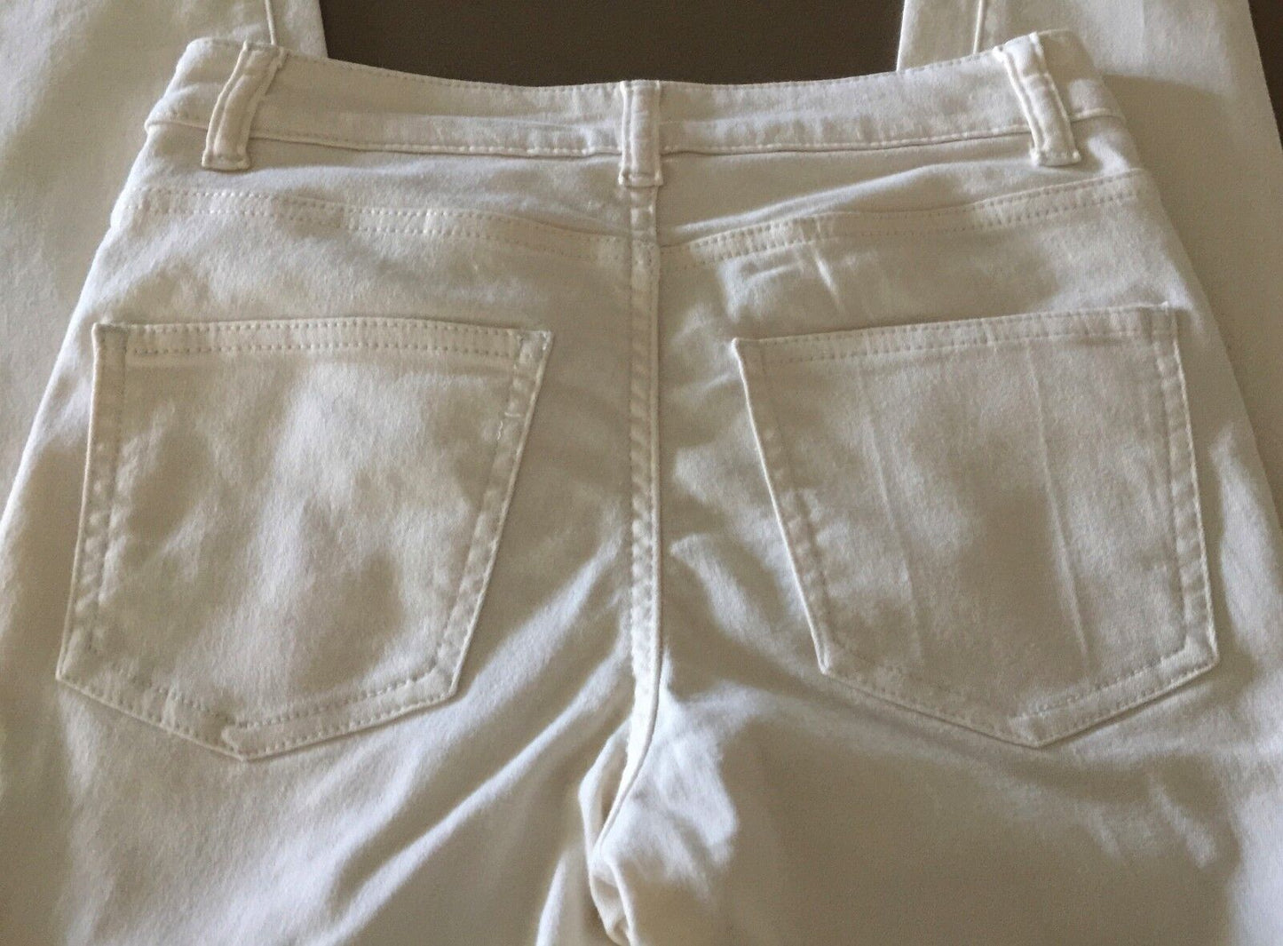 COTTON ON "Super Stretch Skinny" Jeans Off White Denim  Ladies Size 6