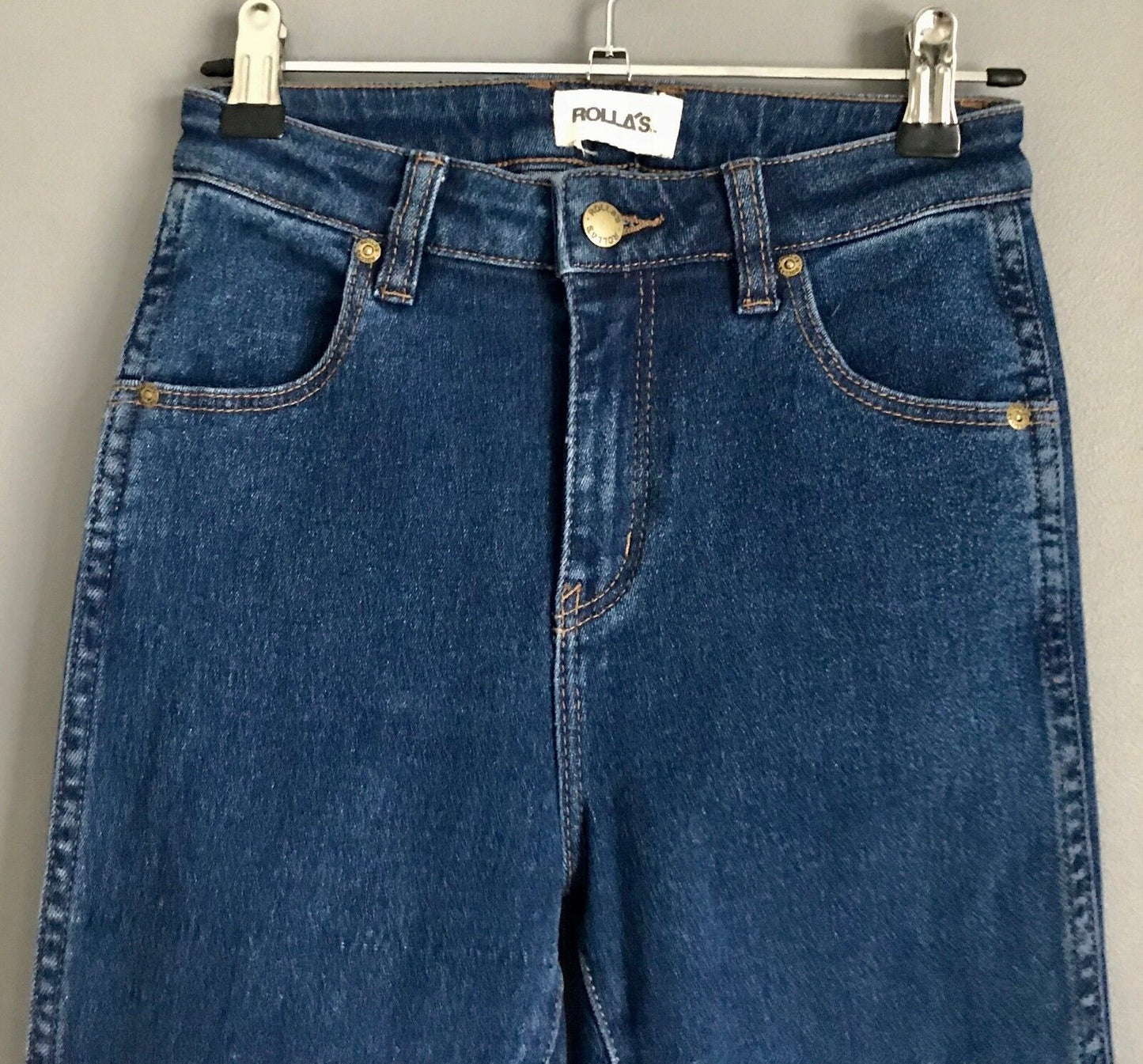 ROLLA'S "Westcoast" Super Skinny Ankle Blue Denim Jeans Size 25R 7R ROLLAS