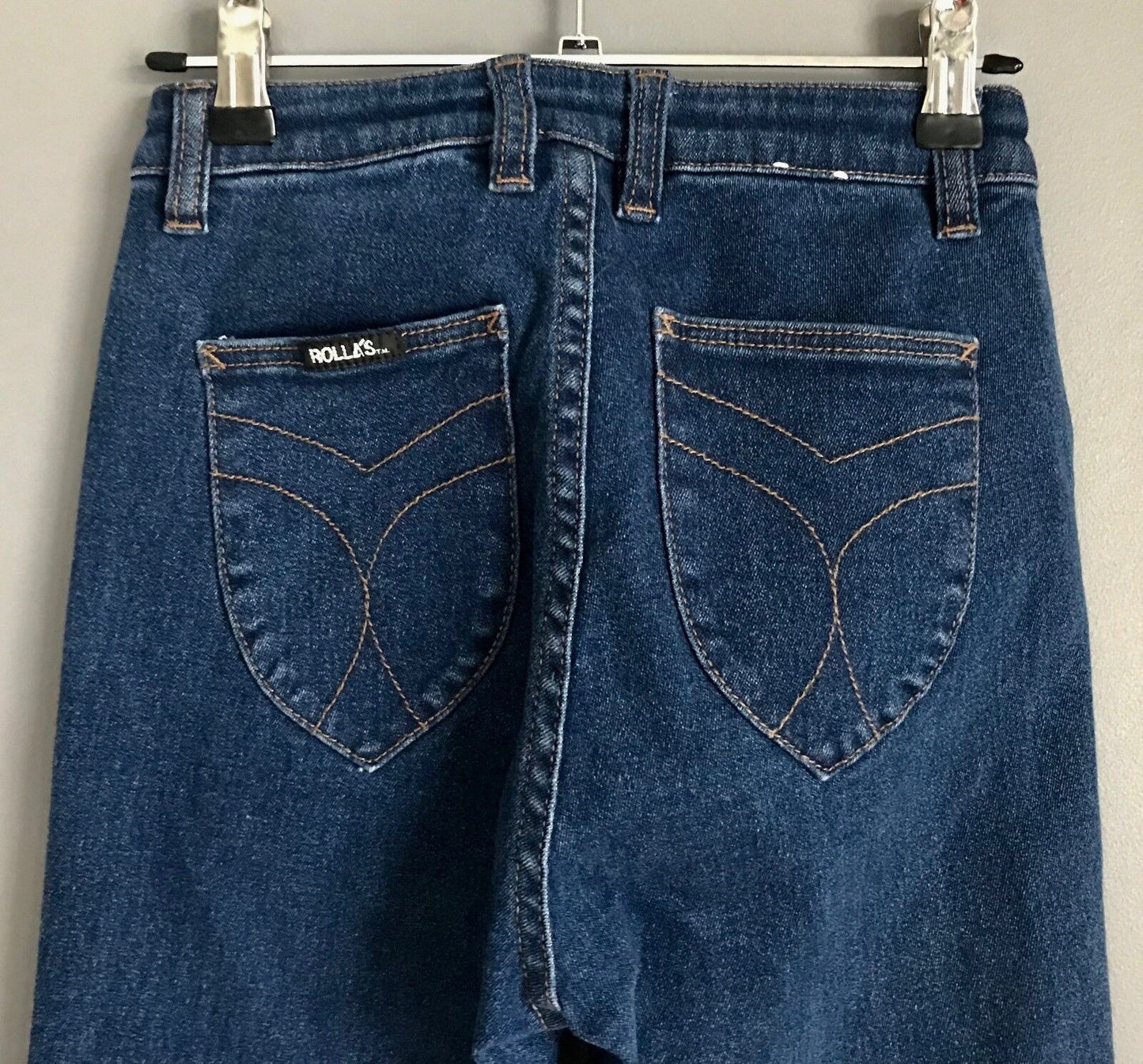 ROLLA'S "Westcoast" Super Skinny Ankle Blue Denim Jeans Size 25R 7R ROLLAS
