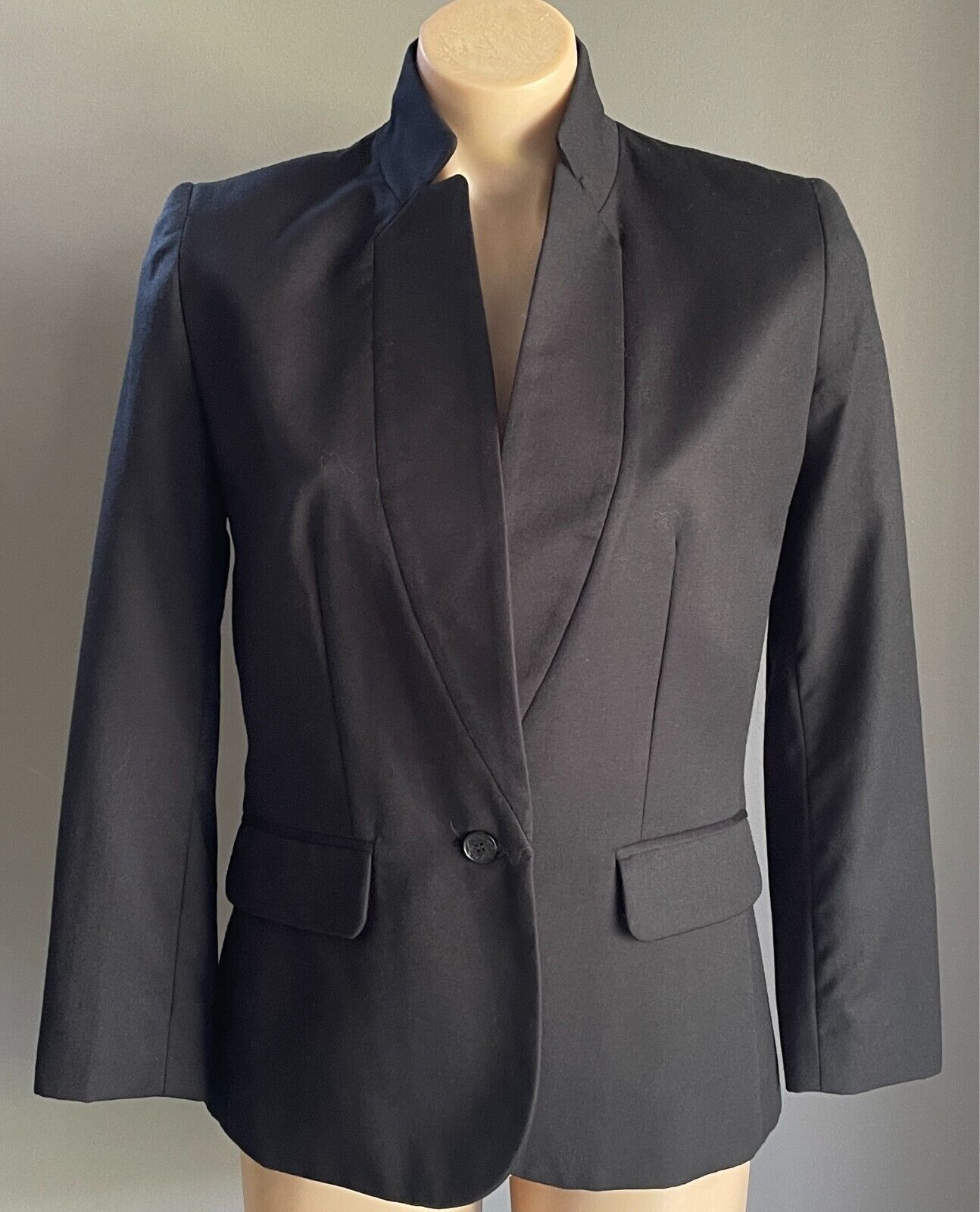 STELLA McCARTNEY Collab TARGET Blazer Jacket Black Size 10 Wool Long Sleeves
