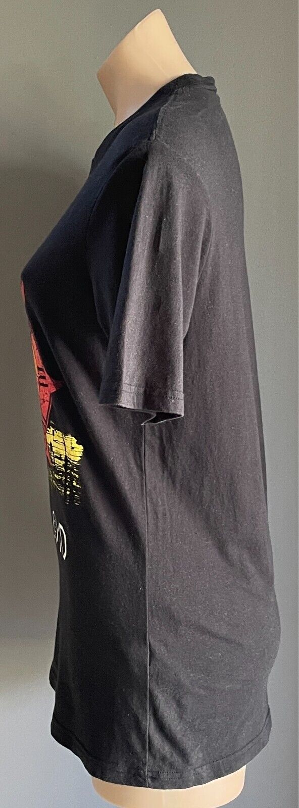 COTTON ON Pink Floyd Black Cotton T-Shirt Sun Dial Multicolour Print Size S