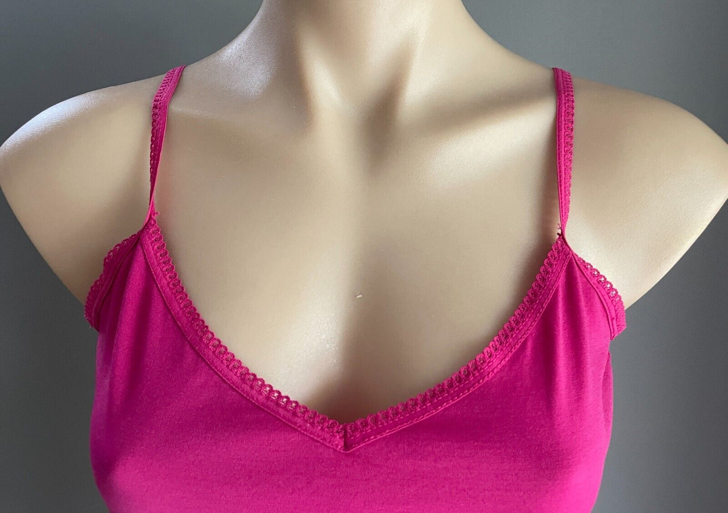 ENDLESS SPIRIT Cami Top Cerise Red Adjustable Spaghetti Strap Size M 10 12 NEW