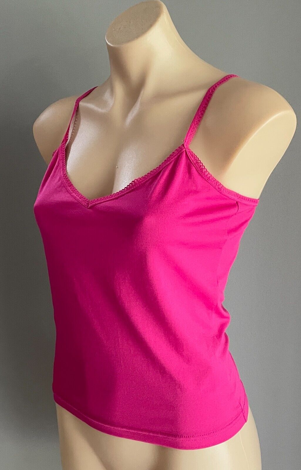 ENDLESS SPIRIT Cami Top Cerise Red Adjustable Spaghetti Strap Size M 10 12 NEW