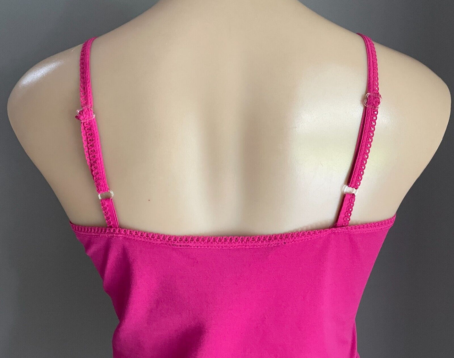 ENDLESS SPIRIT Cami Top Cerise Red Adjustable Spaghetti Strap Size M 10 12 NEW