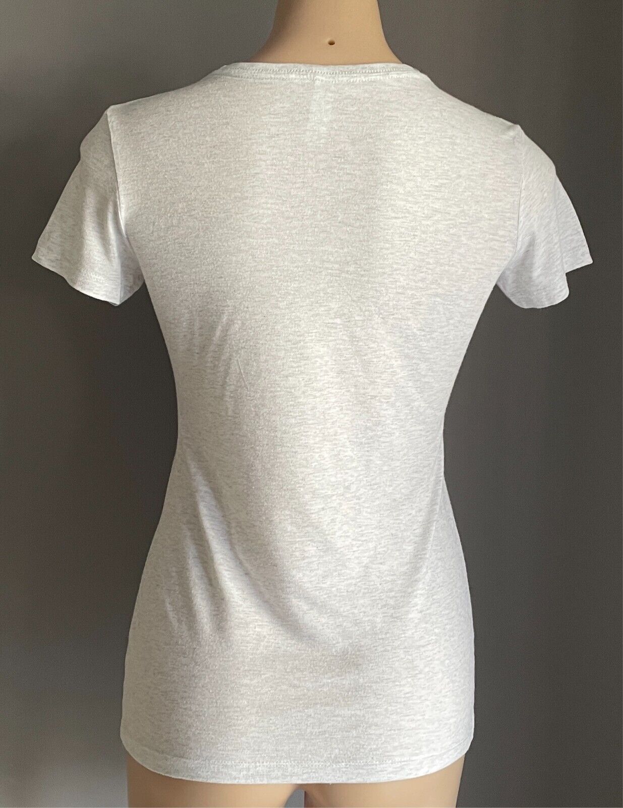 NEXT LEVEL Grey Marl T Shirt Round Neck Torso & Branch Print Top Size S 10 NEW