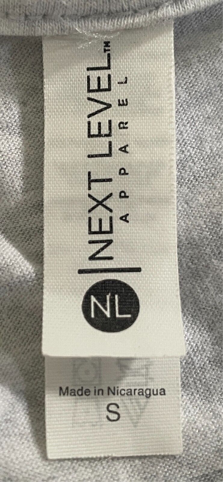 NEXT LEVEL Grey Marl T Shirt Round Neck Torso & Branch Print Top Size S 10 NEW