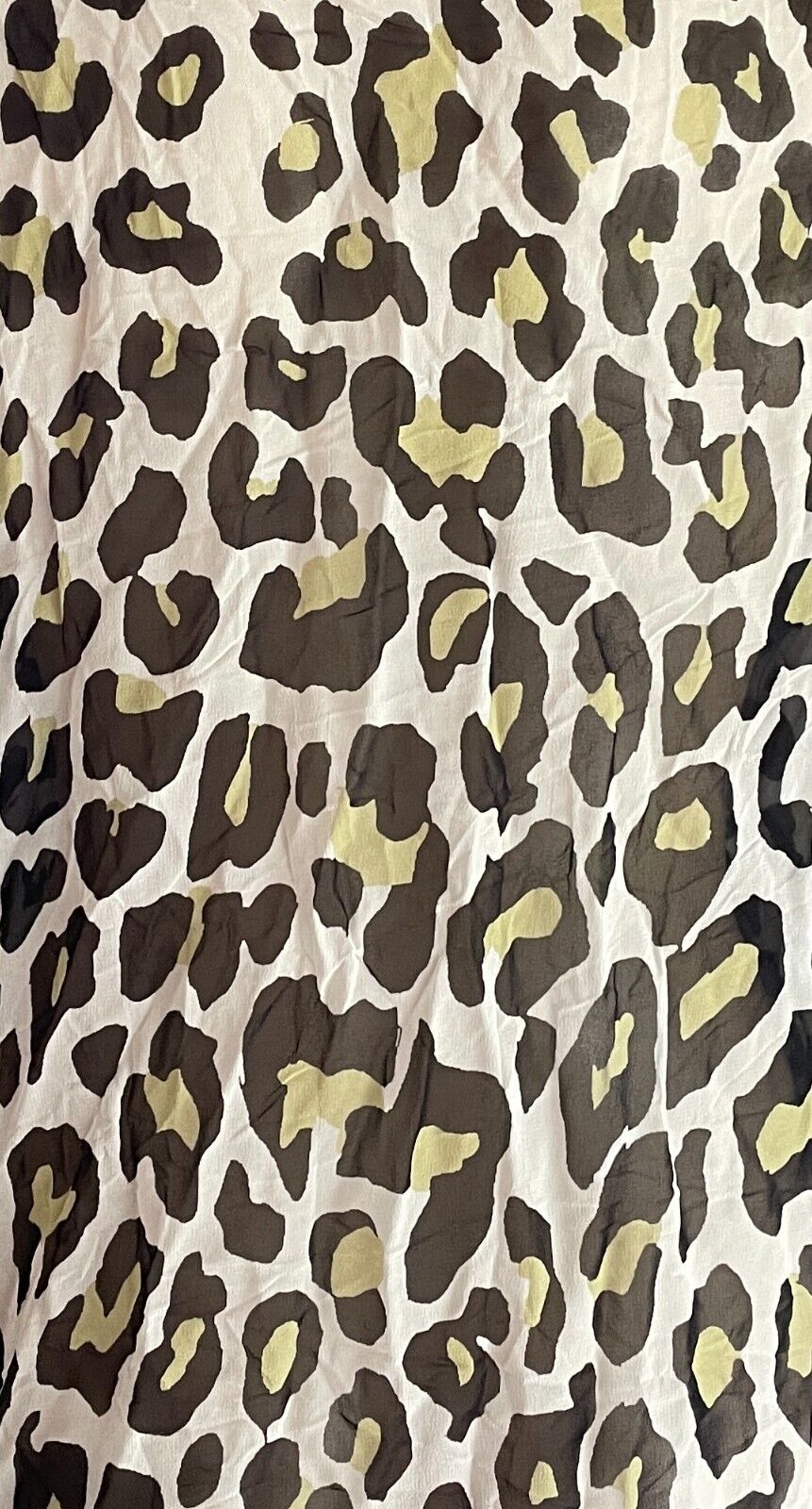 CAROLINA Kimono Top White Black Khaki Leopard Crinkle Semi Sheer Open Size 10 12