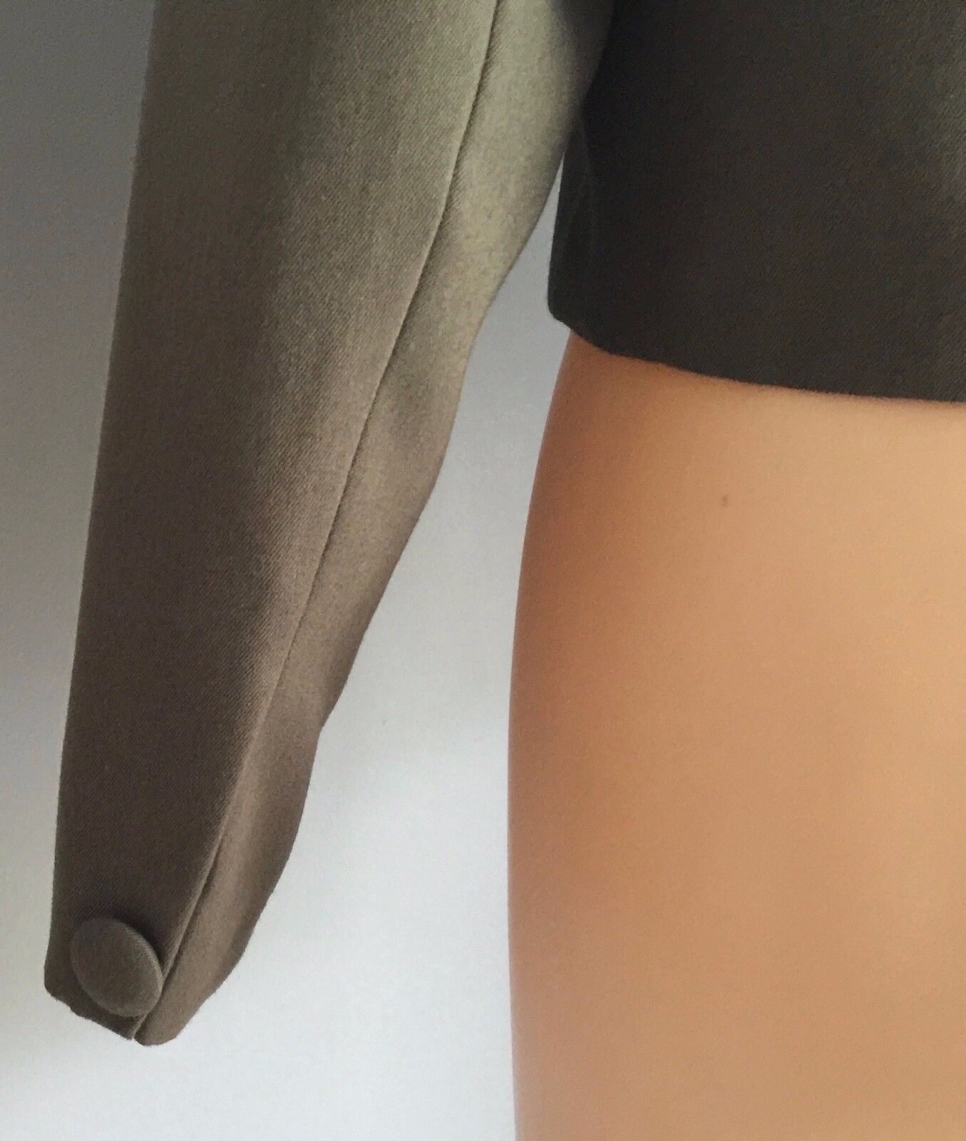 SPORT EIGHT Jacket Khaki Lightweight Crop Long Sleeve Size 10 1950's Look Retro