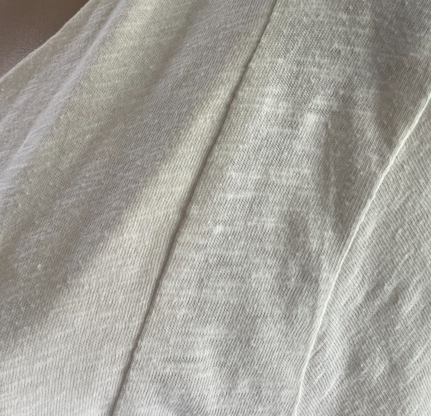 AMERICAN VINTAGE Jacket Off White Zip Front Lightweight Cotton Soft Size L 12