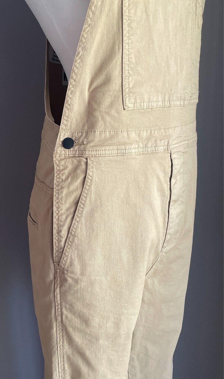ROLLA'S Overalls Latte Tradies Style Size XXS 6 Full Length pockets ROLLAS
