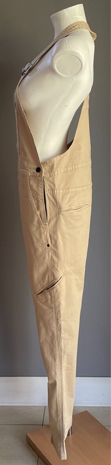 ROLLA'S Overalls Latte Tradies Style Size XXS 6 Full Length pockets ROLLAS