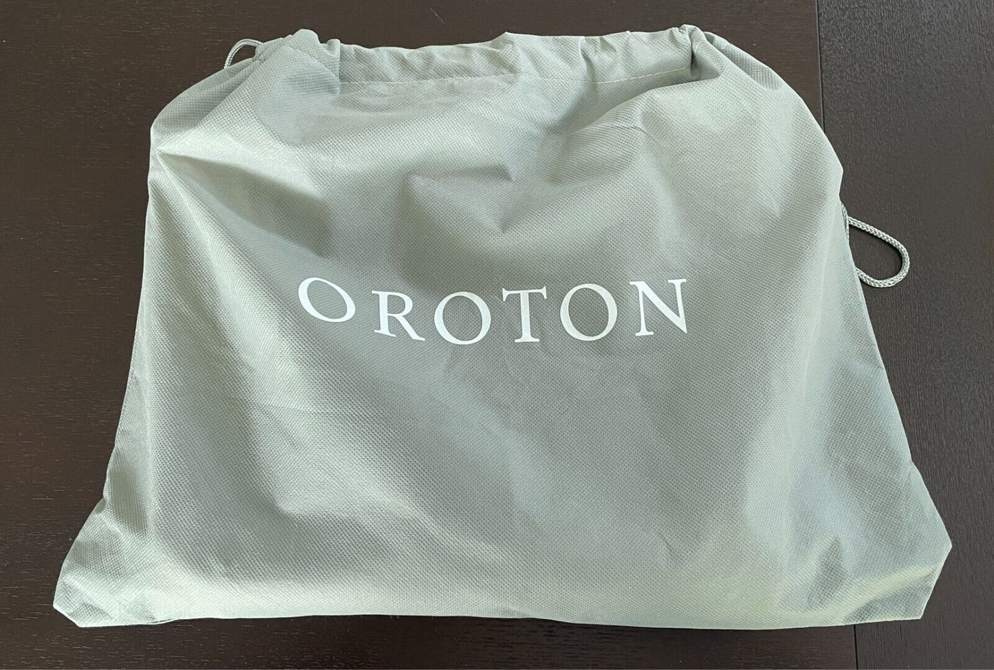 OROTON Cream & Beige Jacquard Monogram Print Tote/Handbag Double Straps Dust Bag