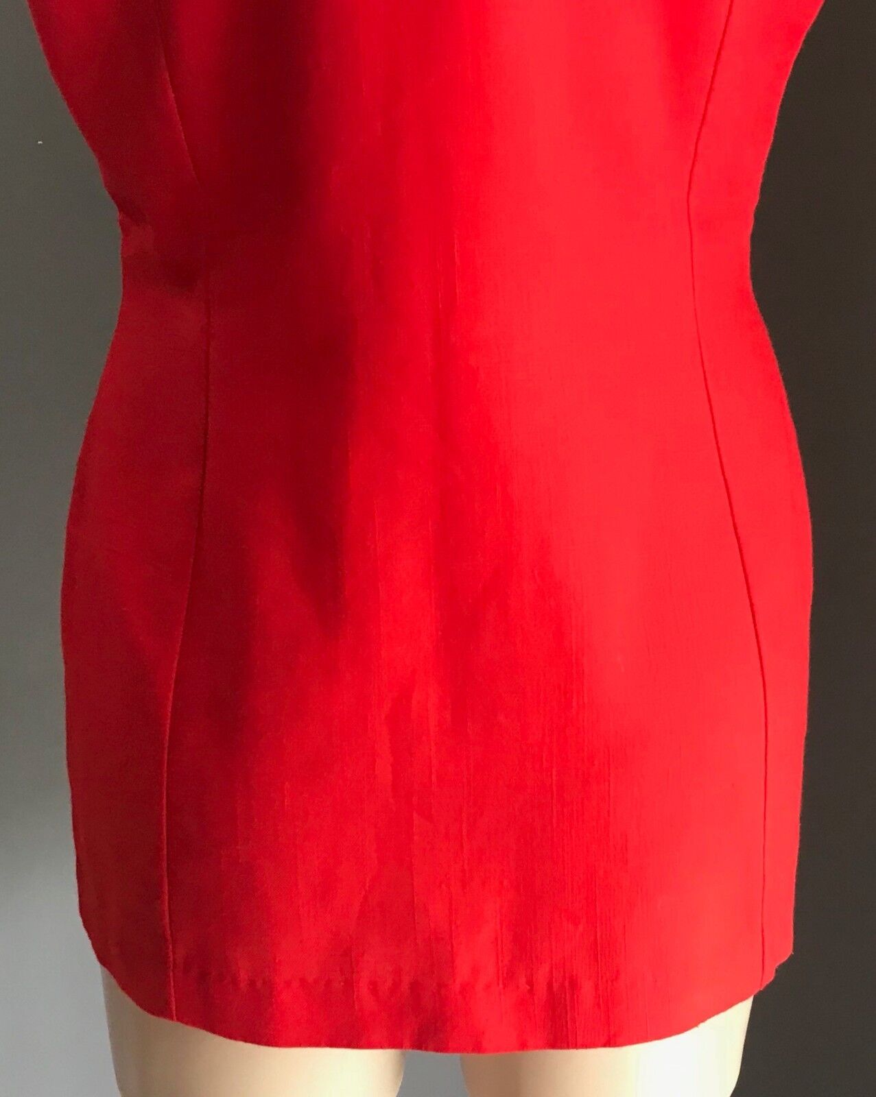 KATIES Jacket Red Sleeveless Long Vest Button Up Ladies Size 12 Vintage